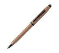 Cross Pens Ballpoint Pen Century II – Black Ink, Earthy Beige/Black PVD, Premium Gift Box