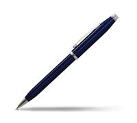 Cross Century II Blue Lacquer Ballpoint Pen with Chrome Point