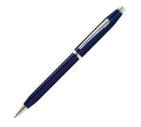 Cross Century II Blue Lacquer Ballpoint Pen with Chrome Point