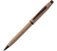 Cross Pens Ballpoint Pen Century II – Black Ink, Earthy Beige/Black PVD, Premium Gift Box