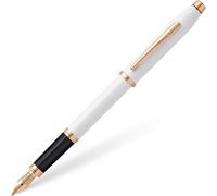 Cross Century II Pearlescent White & Rose Gold Fountain Pen | Medium Nib Gift