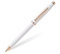 Cross Century II White Lacquer/Rose Gold Ballpoint Pen