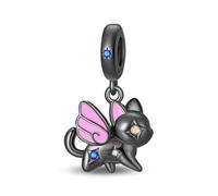 Cross Charms For Bracelets, Sterling Silver Butterfly Charms For Pandora Bracelets, Dangle Pendants & Bead Charm For DIY Jewelry