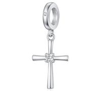 Cross Charms for Pandora Bracelet 925 Sterling Silver Cross Pendant Dangle Charm Beads Jewellery for Women Girl Mother Mother’s Day Gift