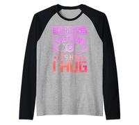 Cross Checking It's How I Hug Raglan Baseball Tee