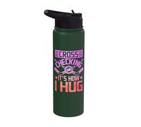 Cross Checking It's How I Hug Stainless Steel Insulated Water Bottle