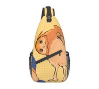 Cross chest bag diagonally Crooked Owl Prints Suitable For Men And Women outdoor hiking Daily travel Long and short trips