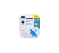 Cross Chicco Nursing Physio Mini Soft Soother 2pcs (Blue) (0-2mos)