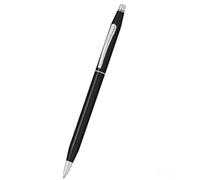 Cross Classic Century Ballpoint Pen - Black Lacquer Chrome Trim Slim AT0082-77