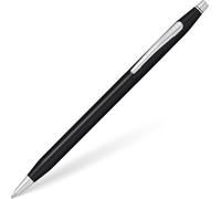 Cross Classic Century Ballpoint Pen with M Line Width Black Refillable Includes Premium Gift Box Glossy Black Chrome-Plated