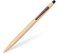 CROSS Classic Century Brushed Rose-Gold PVD ballpoint Pen with Polished Black PVD Appointments