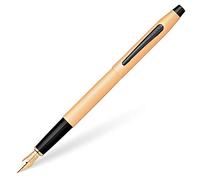 CROSS Classic Century Brushed Rose-Gold PVD Fountain Pen with Polished Black PVD Appointments
