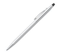 CROSS Classic Century Refillable Twist-Action Metal Ballpoint Pen, Medium Ballpoint, includes Premium Gift Box and Black Cartridge, 1 Pack, Lustrous Chrome