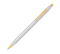 Cross Classic Century Refillable Twist-Action Metal Ballpoint Pen with 23 Carat Gold Plated Appointments, Medium Ballpoint, includes Premium Gift Box and Black Cartridge, 1 Pack, Medalist
