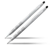 Cross Classic Century Satin Chrome Ballpoint Pen/0.5Mm Pencil Set