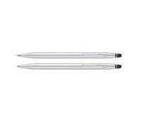 Cross Click Refillable Pen & Pencil Gift Set Presented in a Everyday Gift Box - Medium Point, Black Ink, Chrome
