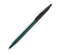Cross Click Tuxedo Metallic Green Ballpoint Pen, Black Ink | Writing Tool, Smooth Writing and Journaling, Comfortable Grip, Durable Construction, Medium Point Black Ink Refill
