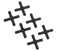 Cross Connectors Pipe Joiners for 13mm Pipe Garden Micro Irrigation 6pc
