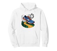 Cross Country Dad Running Shoe Trail Graphic Vintage Xc Pullover Hoodie