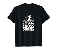 Cross Country Mom: I Can't My Kid Has Cross Country T-Shirt, Men, Black, 5XL