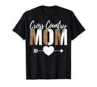 Cross Country Mom - Leopard Pattern XC Runner Mom Gifts T-Shirt
