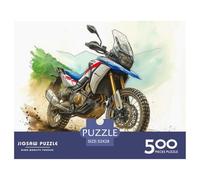 Cross-Country Motorcycle for Adults, Funny Puzzle, 500 Pieces, Stress Relief, Home Decoration, Toy, Mental Game, Educational Game, Challenge Educational Game, 500 Pieces (52 x 38 cm)