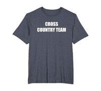 Cross Country Team T-Shirt, Men's Big and Tall, Heather Blue, 5X Tall