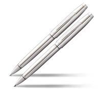 CROSS Coventry Ballpoint Pen and Mechanical Pencil Set (KS: Line Width M, DB 0.7 mm, Includes Gift Packaging) Glossy Chrome