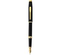 CROSS Coventry Black Lacquer with Gold-Tone Fine Nib Fountain Pen