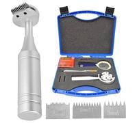 Cross-Cut Tester Kit, Cross Hatch Adhesion Tester, Professional Adhesion Kit, with 1mm/2mm/3mm Blades, Duct Tape, Wrench, Magnifying Glass, for Coating Evaluation.