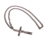 Cross Drum Key Chain Jesus Crucifix Necklace