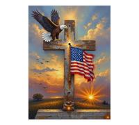 Cross Eagle Sunrise Jigsaw Puzzle, 1000 Pcs For Adults