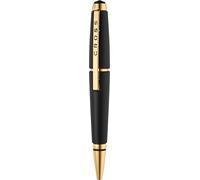 Cross Edge Matte Black Lacquer with Gold PVD Appointments Nice Selectip® Rollerball Pen
