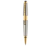 Cross Edge Rollerball Pen with M Line Width Black Refillable with Gift Box Matte Titanium with Gold