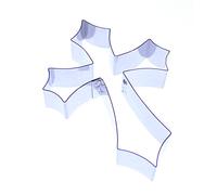 Cross Elegant 40, 60 or 80mm - Stainless Steel Sugarcraft Cutters - Valley Cutter Company (60mm)