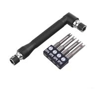 Cross Flathead Triangle Y U Three Points Four Points Screwdriver Bits with 90 Degree Double End L Handle for Ergonomic Operation (U Type set)