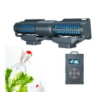 Cross Flow Pump Wave Maker, 7 Modes with LCD Display Controller for Aquarium - Fast App Connection for Saltwater and Freshwater Fish Tanks
