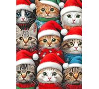 Cross & Glory - Whisker Wonderland: Holiday Cats Edition - 1000 Piece Jigsaw Puzzle for Adults | Festive Cat Puzzle | Christmas Jigsaw Puzzle with Vibrant Artwork