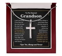 Cross Grandson Necklace From Meme, Grandson Gifts From Grandma, Grandson Gifts From Grandparents, Nana And Grandson Gifts, Graduation Gifts For Grandson, Gifts For Teenage Boys, Chains For Boys