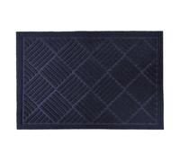 Cross Hatch Easy Care Absorbent Door Mat in Navy - Grey - Emma Barclay | TJ Hughes