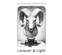 Cross Hatching Drawing Practice Book - Lacquer & Light: Every line defines the light. Every shadow carves the form.