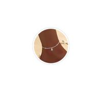 Cross Heart Butterfly Anklets - Silver Waterproof Diamond Rhinestone for Women, Large Plus Size for Big Ankles, L, Zinc, no gemstone
