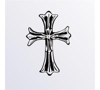 Cross Heart Herbal Tattoo Sticker, Semi-permanent Non-reflective, Waterproof, Long-lasting 2 Weeks, Fake Tattoos