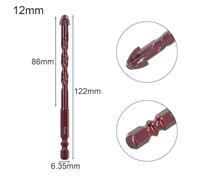 Cross Hex Drill Bit Set for Concrete, Porcelain Tile, Glass and Metal, 7-Piece Kit with 3mm to 12mm Sizes