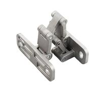 Cross Hidden Hinges, Concealed Cross Hinges for 15-35mm Folding Doors 180 Degree Open Stainless Steel Iron(Type 5)