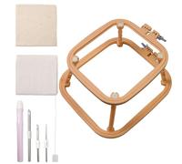 Cross Hoop - Embroidery Stand Frame, Wooden Embroidery Hoop, Hole Needle Frame, Sewing Kit, Cross Tools, Use Case for Craft Projects, Sewing at Home, Embroidery Activities