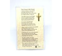Cross in my Pocket ~ Prayer Card and Cross