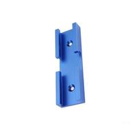 Cross Intersection T-Track Connector for Woodworking Chutes Designed to Maintain Alignment Under Load (Blue)