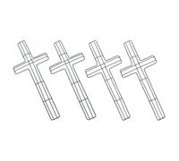 Cross Iron Hanging Form 4pcs Metal Wire Wreath Frame for Holiday Craft