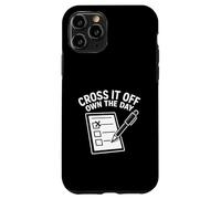 Cross It Off Own The Day Checklist Task Hustle Planner Case for iPhone 11 Pro